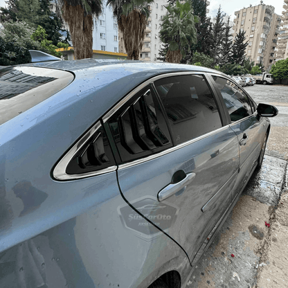 Toyota Corolla 2018 Sonrası E210 Uyumlu Kelebek Cam Izgarası Kelebek Cam Vizörü İthal Havalandırma Sağ Sol Takım Parlak Siyah 1.Sınıf image 1