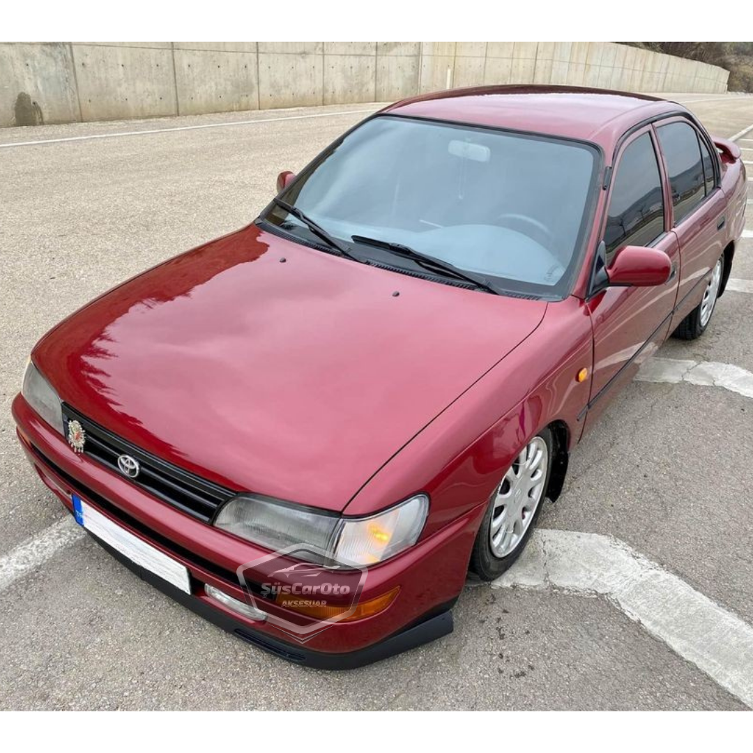 Toyota Corolla AE101 Efsane Kasa 1991-1998 Uyumlu Üniversal V2 Laguna Lip Esnek Ön Lip 2 Parça Tampon Altı Dil Karlık Ön Ek image 3
