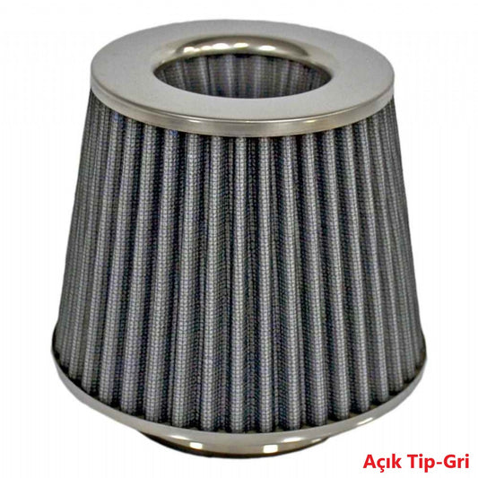 Carub Performans ve Ses Arttırıcı Açık Hava Filtresi +6 Hp Açık Tip Gri Aparatlı Üniversal image 0