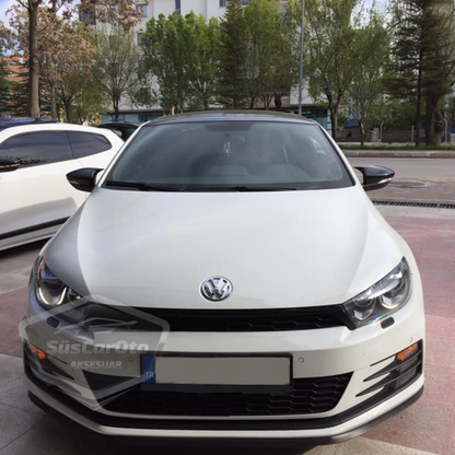 Vw Scirocco 2008-2016 Batman Yarasa Ayna Kapağı Piano Black ABS Plastik image 5