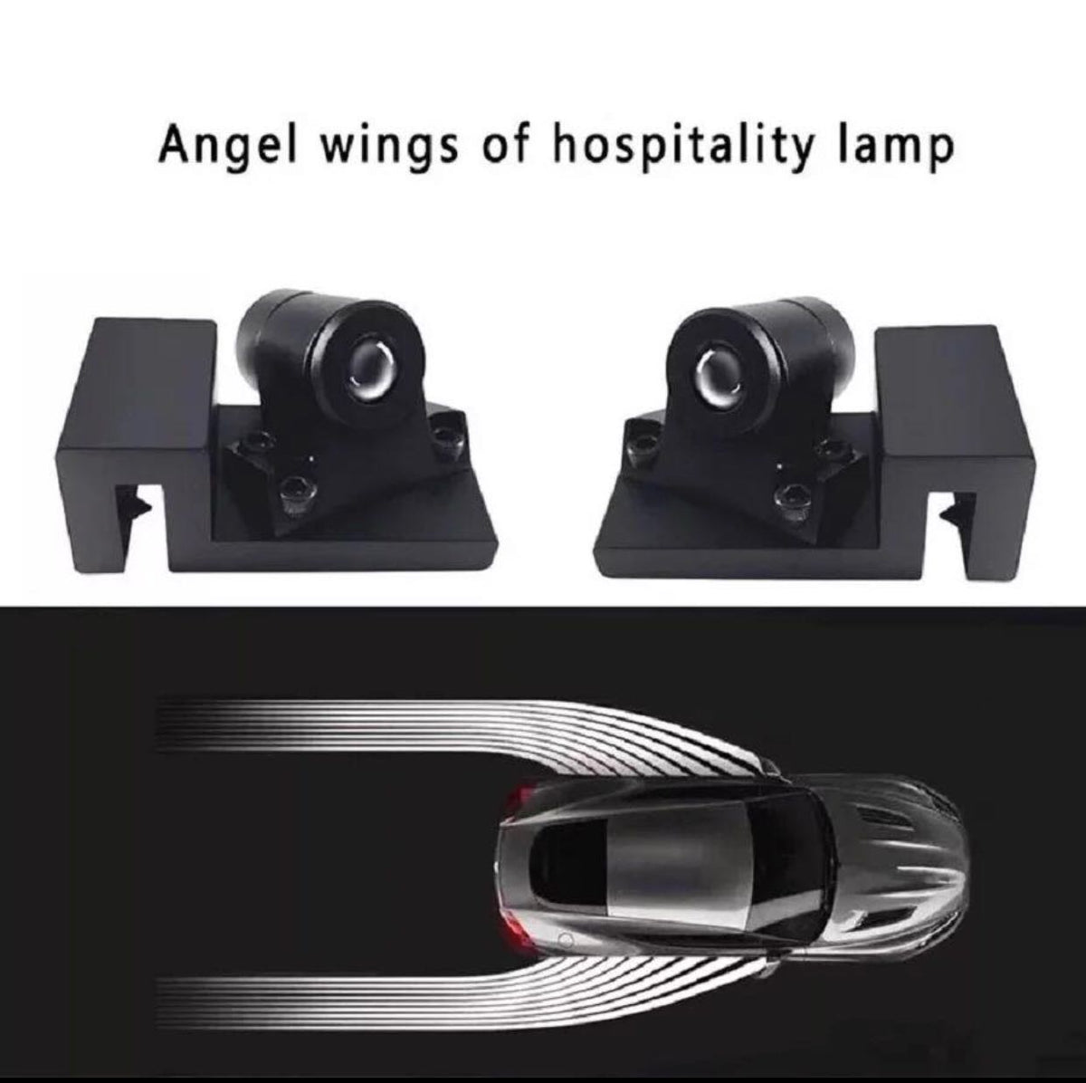 Araç ve Motosiklet Altı Angel Led Melek Kanat Beyaz 12 Volt image 1