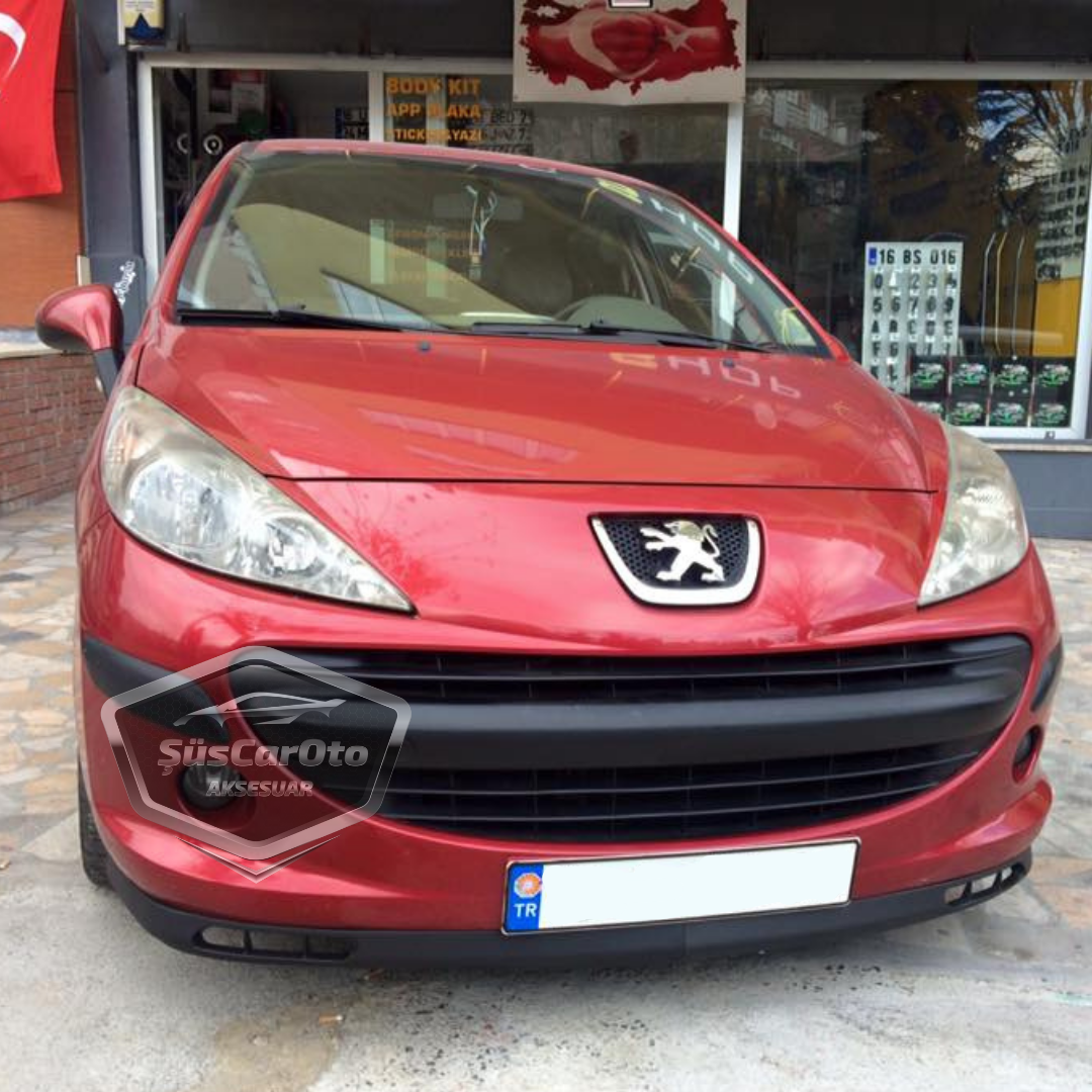 Peugeot 207 2006-2014 Uyumlu Üniversal Laguna Lip Esnek Ön Lip 2 Parça Tampon Altı Dil Karlık Ön Ek image 5