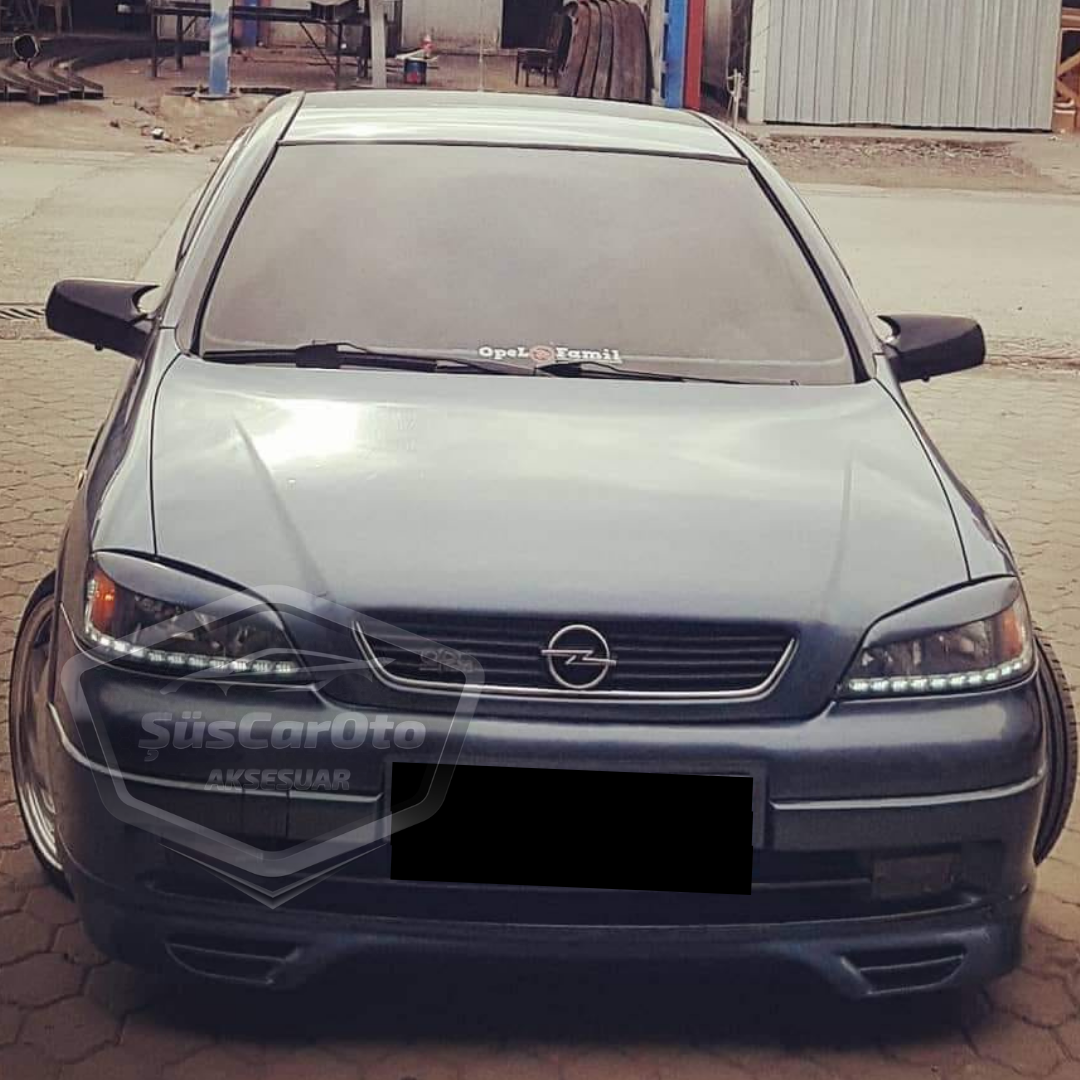 Opel Astra G 1998-2004 Uyumlu Batman Yarasa Ayna Kapağı Piano Black ABS Plastik image 3