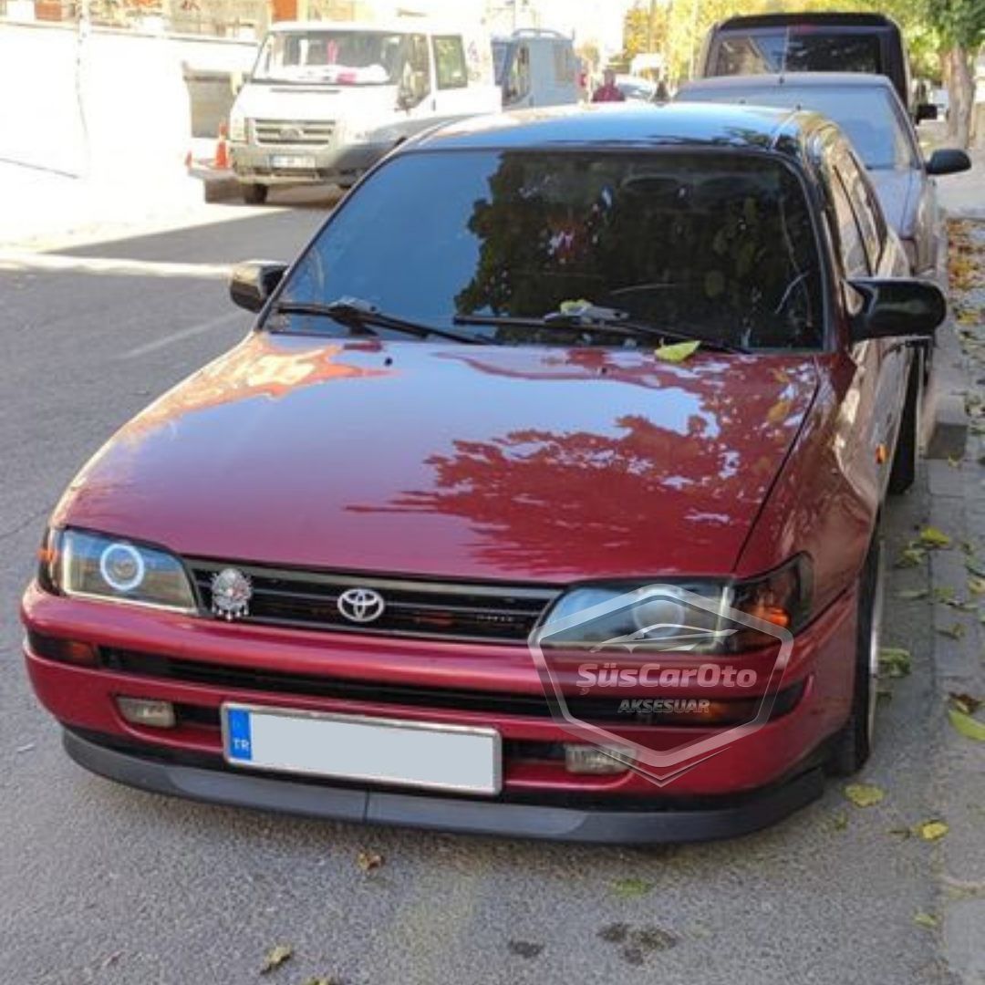 Toyota Corolla AE101 Efsane Kasa 1991-1998 Uyumlu Üniversal Astra H lip Esnek Ön Lip 2 Parça Tampon Altı Dil Karlık Ön Ek image 7