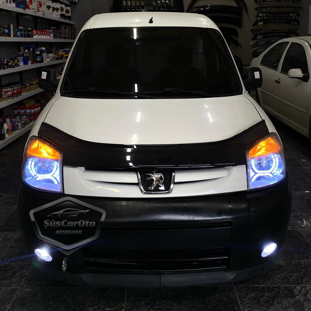 Peugeot Partner 2 2002-2008 Uyumlu Üniversal Astra H lip Esnek Ön Lip 2 Parça Tampon Altı Dil Karlık Ön Ek image 3