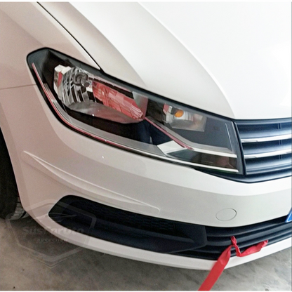 5D Esnek Tampon Koruma Bandı Tampon Koruyucu Şerit Yumuşak Bant 2 li Paket Beyaz Karbon image 1