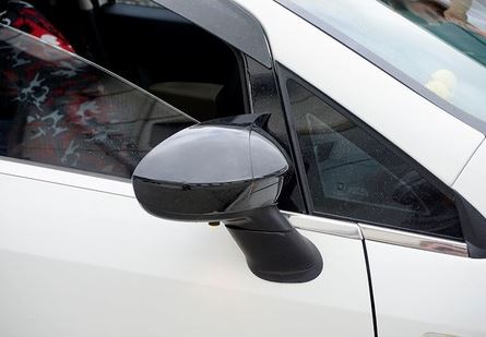 Fiat Punto Evo 2009-2018 Batman Yarasa Ayna Kapağı Piano Black ABS Plastik image 3