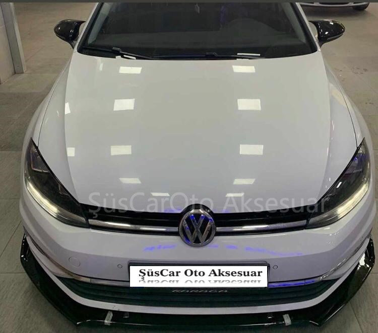 Golf 7 Esnek 3 Parça ABS Lip Piano Black Flaplı Kanatlı image 1