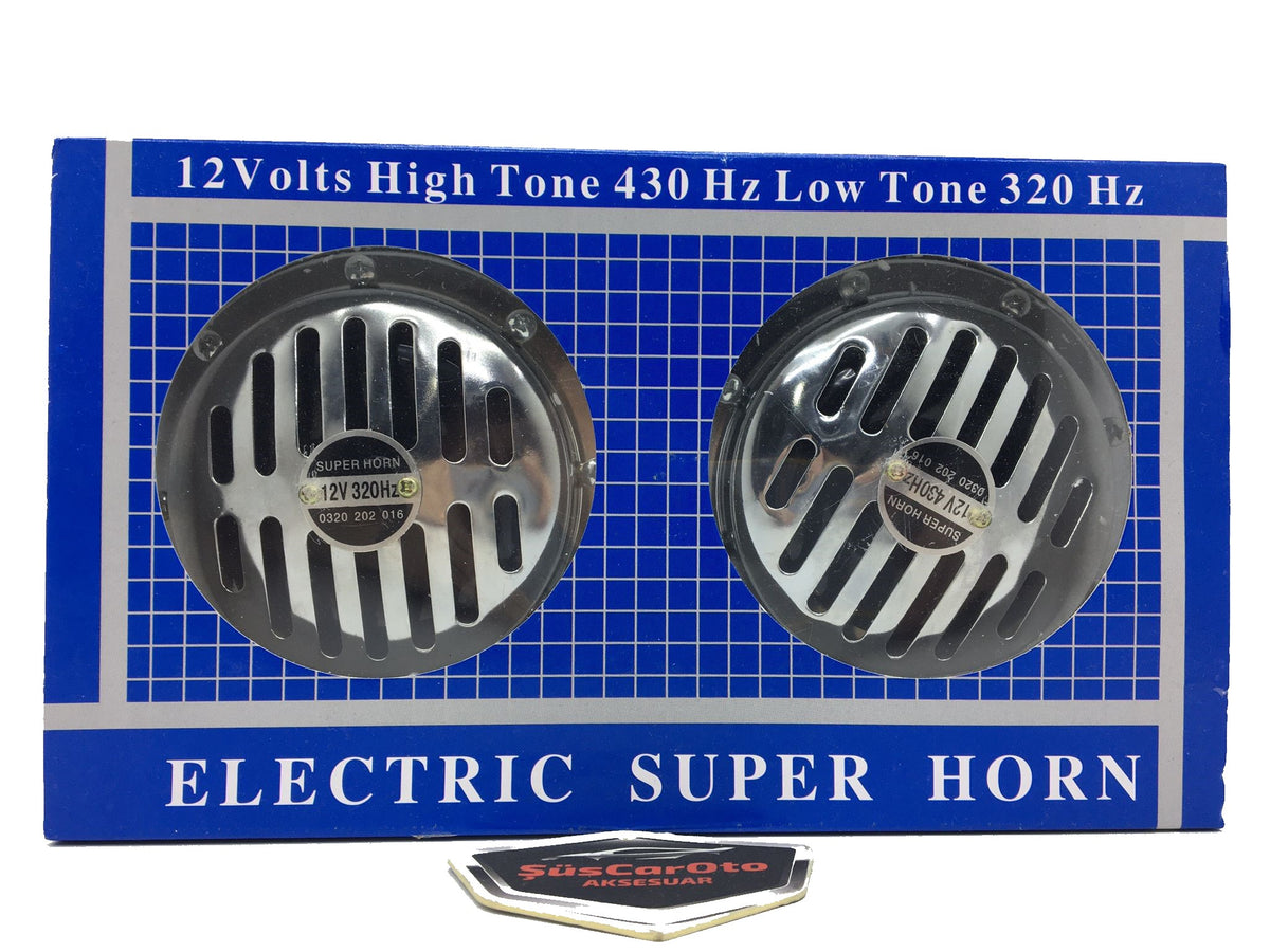 Hella Tip Süper Tone Küçük Kafa Korna Seti 12 Volt Krom 2 Adet image 3