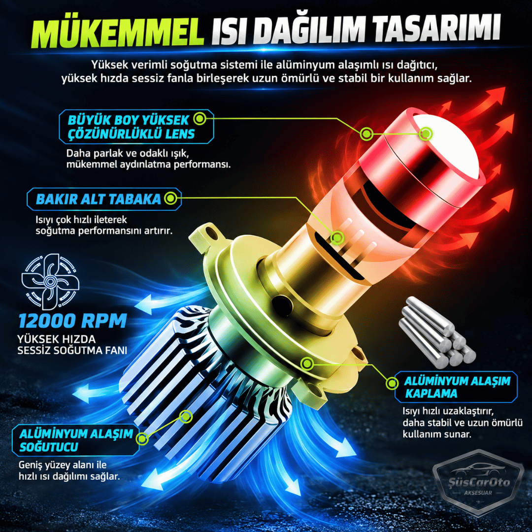 H11 Lazer Mercekli Far Ampulü Ufuk Çizgili Otomobil Araç Motosiklet Uyumlu Profesyonel Mini Projektör LED Beyaz Led Xenon Lamba 8200LM Şimşek Etkili Uzun Kısa 2 Adet 9/32v 70W